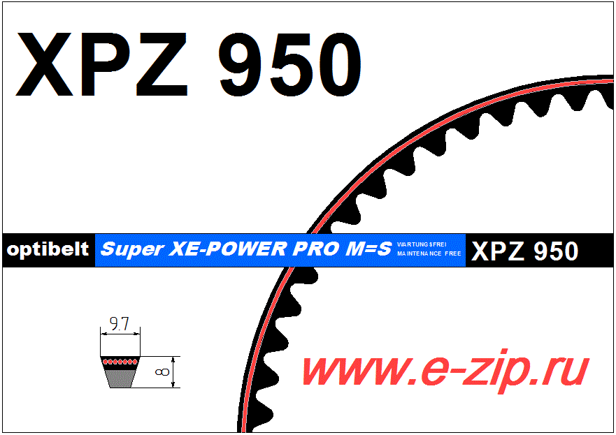   XPZ  950 Lw (Optibelt)